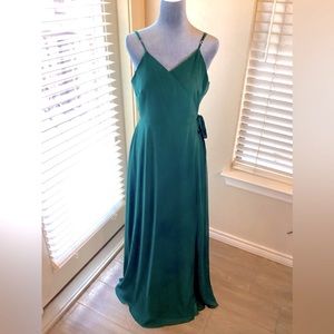 Birdy Grey Cindy Wrap Dress in Emerald Green Size L